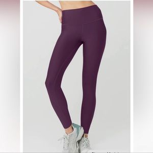 Alo Airlift High Waist Leggings Dark Plum